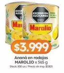 Marolio - Ananá en rodajas