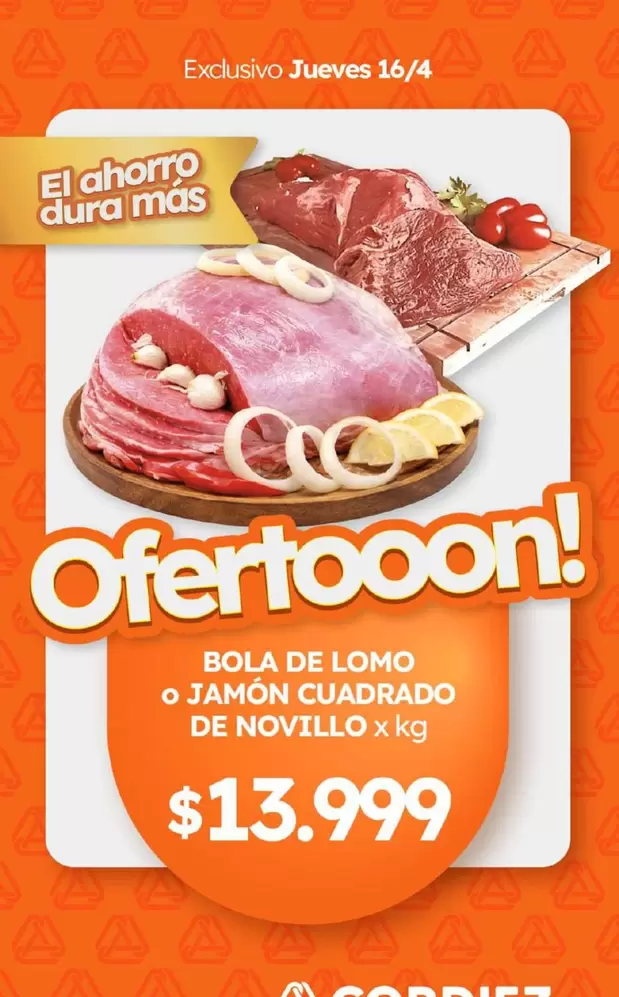 X$ - Bola de Lomo o Jamón Cuadrado de Novillo