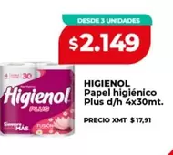 Higienol - Papel higi
uevo Plus d/h