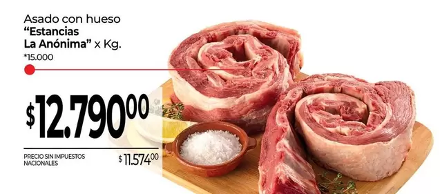 X$ - Asado con hueso x Kg.