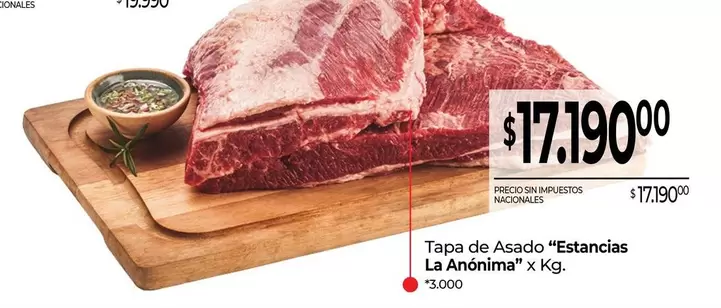 X$ - Tapa de Asado