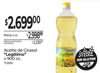 Legítimo - Aceite de Girasol “”