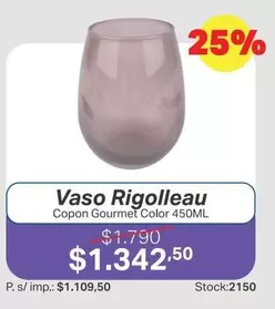 Rigolleau - Vaso  Copon Gourmet Color 450ML