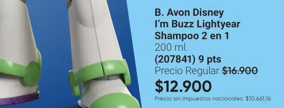 Avon - I'm Buzz Lightyear Shampoo 2 en 1 (207841)