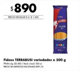 Terrabusi - Fideos Tallarin N-7