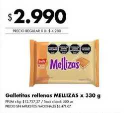 Mellizas - Galletitas rellenas
