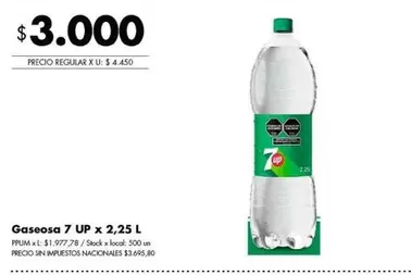 X$ - Gaseosa 7 UP