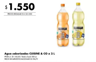 X$ - Agua saborizadas