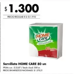 X$ - Servilletas Blancas