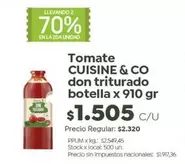 Cuisine - Tomate don triturado