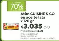 Cuisine - Atún en aceite lata