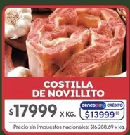 X$ - COSTILLA DE NOVILLITO