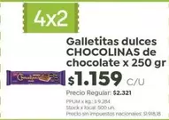 X$ - Galletitas dulces CHOCOLINAS de chocolate