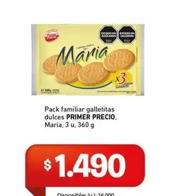 Primer Precio - Galletitas Dulces