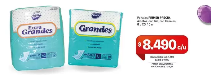 Pampers -  PRIMER PRECIO
