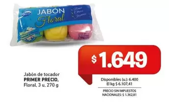 Primer - Jabón de tocador Floral