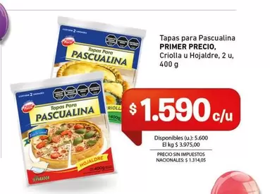 Primer - Tapas para Pascualina