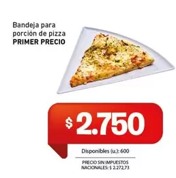 Primer - Bandeja para porción de pizza