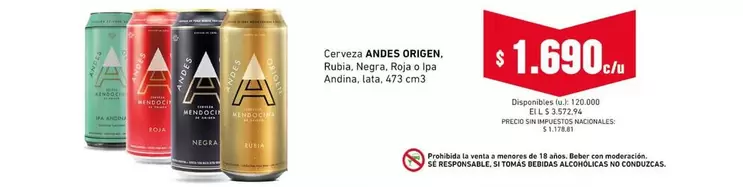Andes - Cerveza Origen