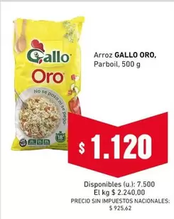 Gallo - Arroz ORO, Parboil