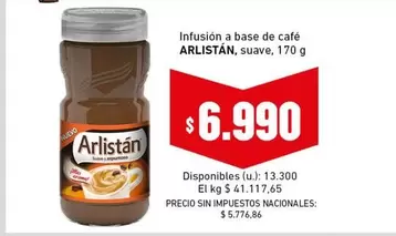 Arlistán - Infusión a base de café