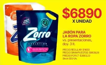 Zorro - JABÓN PARA LA ROPA