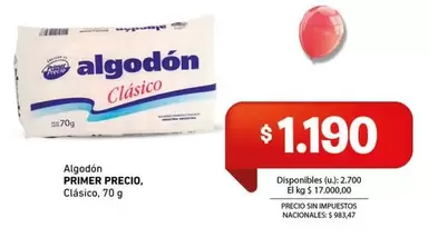 Primer Precio - Algodón Clásico