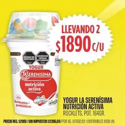 La Serenísima - YOGUR NUTRITION ACTIVA ROCKLETS
