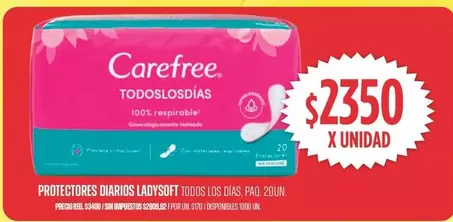 Carefree - PROTECTORES DIARIOS LADYSOFT