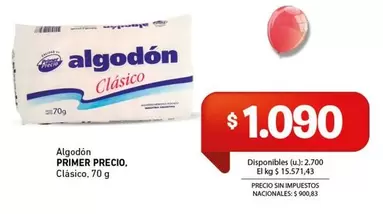 Primer Precio - Algodón Clásico