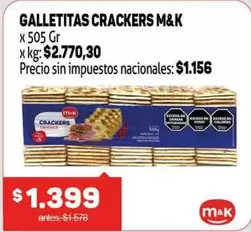 M&K - GALLETITAS CRACKERS