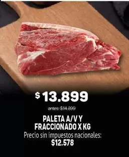 PALETA A/V Y FRACCIONADO