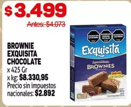 Exquisita - BROWNIE CHOCOLATE