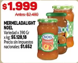 Noel - MERMELADA LIGHT