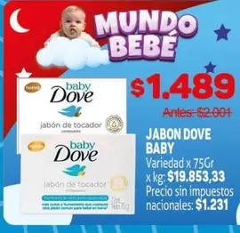 Dove - JABON DOVE BABY