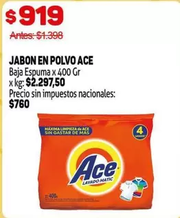 Ace - JABON EN POLVO
