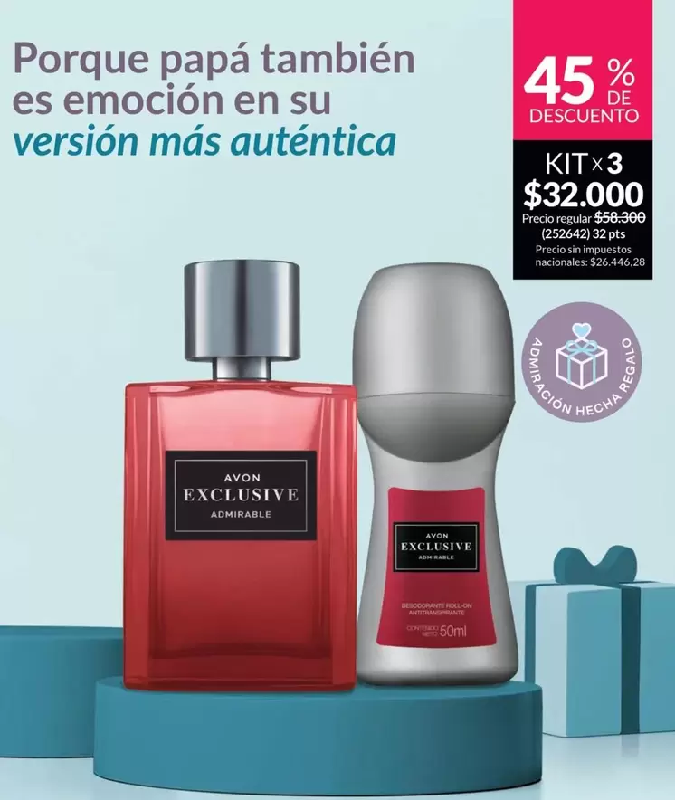 Avon - AVON EXCLUSIVE ADMIRABLE KIT x3