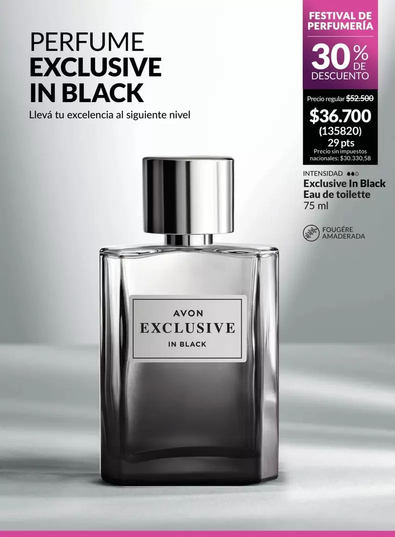 Avon - PERFUME EXCLUSIVE IN BLACK