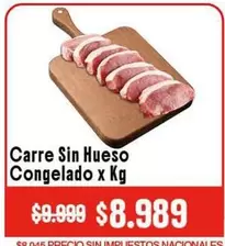 X$ - Carne Sin Hueso Congelado