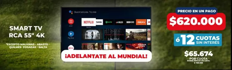 RCA - SMART TV 55" 4K