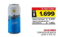 Quilmes - CERVEZA BLANCA LATA