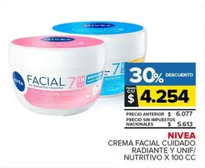Nivea - CREMA FACIAL CUIDADO RADIANTE Y UNIF/ NUTRITIVO