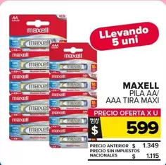 maxell - PILA AA/AAA TIRA MAXI