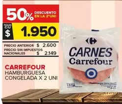 Carrefour - HAMBURGUESA CONGELADA