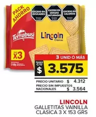 Lincoln - GALLETITAS VAINILLA CLASICA