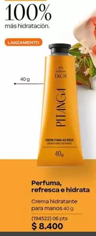 Creme hidratante para manos Pitanga