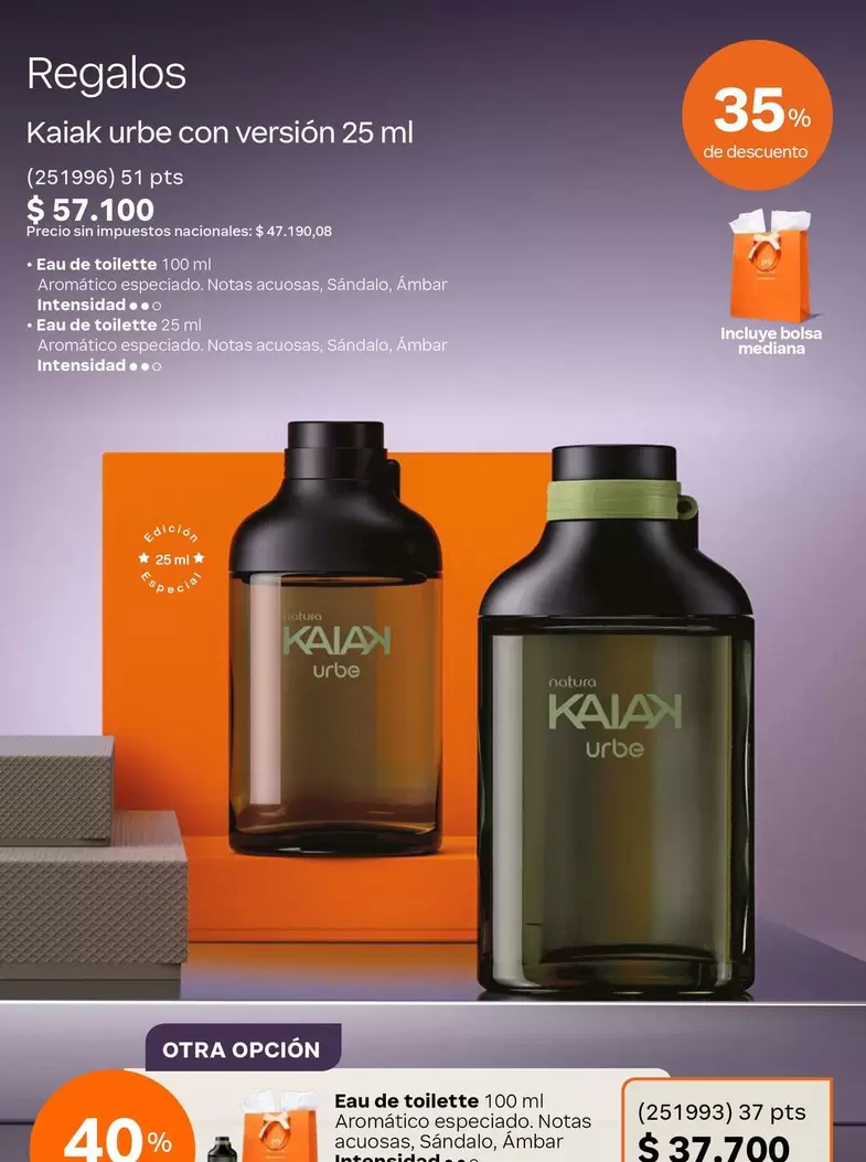 Natura - Kaiak Urbe con versión 25 ml