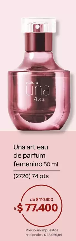 Natura - Una art eau de parfum femenino 50 ml