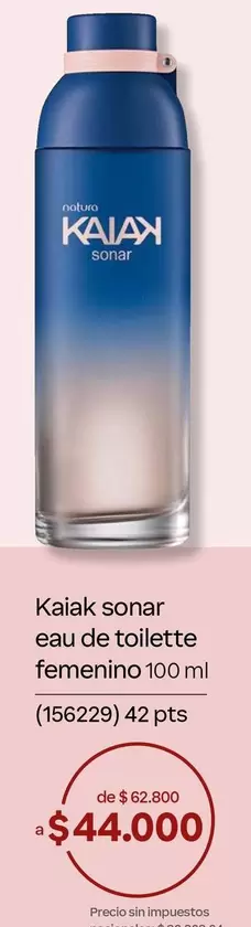 Natura - Kaiak sonar eau de toilette femenino 100 ml (156229)