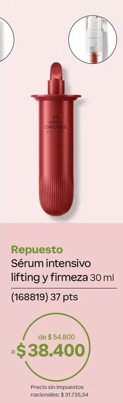 Repuesto Sérum intensivo lifting y firmeza 30 ml (168819)